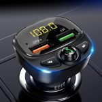 Qc3.0 bluetooth 5.0 dc12v fm transmitter multi volt voltage meter monitor dual usb lcd digital voltmeter for car fast chargering - Image 5