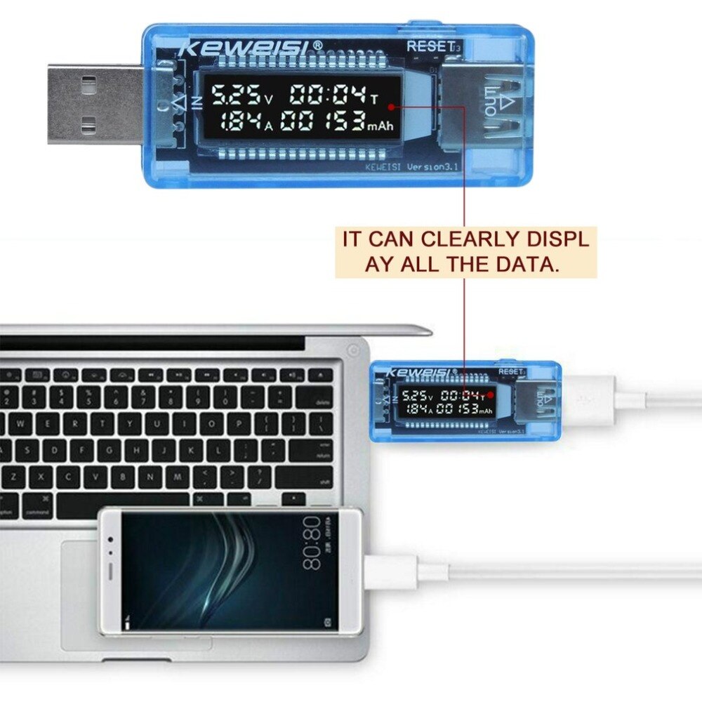 XCLUMA USB Tester 3~30V DC Voltmeter ammeter current voltage power meter  capacity monitor