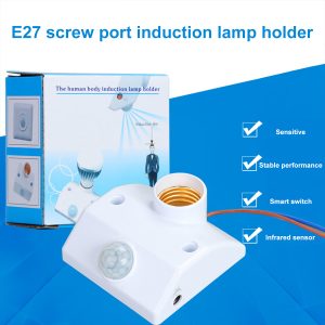 Infrared Motion PIR Sensor Automatic LED Light Lamp E27 Holder Switch High Quality Switch