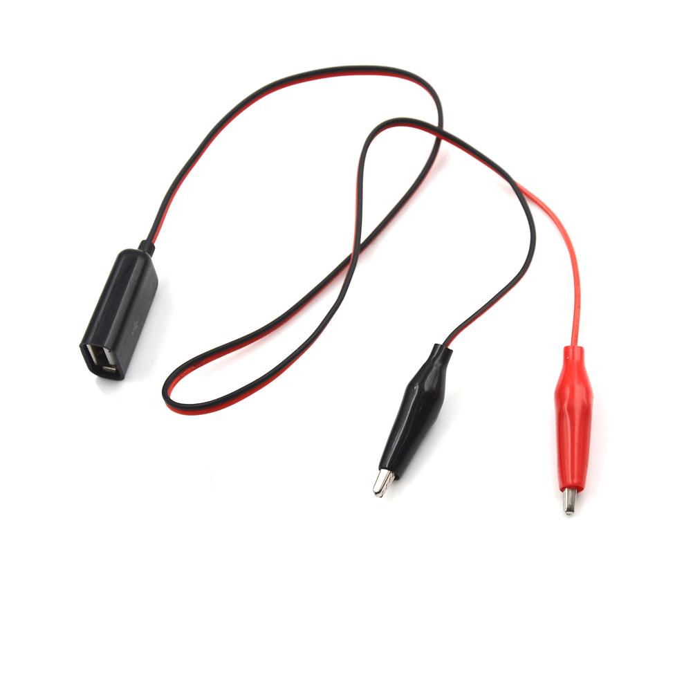 thumbnail interactive-video image 1 of Mua Alligator Test Clips Clamp To USB Male + Female Power Supply Adapter Wire 1 of 11