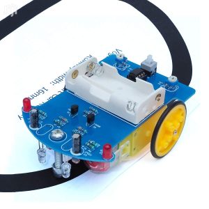 D2-1 Smart Robot Car Kits Intelligent Tracking Line Car Photosensitive Robot DIY Kit Patrol Automobile Parts DIY Electronic Toy