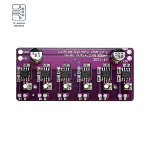 5V 1A Charging Module 4056 18650 Lithium Battery Charge Discharge Integrated PCB Board Supports Six Independent Battery Groups
