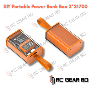 DIY Portable Power Bank Box 21700 Battery Charger PD22.5W Fast Charging 10000mAh Polymer Battery Case for On-the-Go Charging