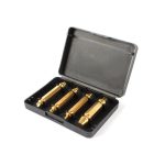 Double Side Drill Out Damaged Screw Extractor Out Remover Handymen Broken Bolt Stud Removal Tool Kit 4pc #1 #2 #3 #4 With Case