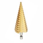 4-32mm HSS Titanium Coated Metal Hex Core Drill Bits High Speed Steel Step Drill Bit Set Cone Hole Wood Cutter Taper