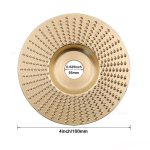 Wood Polishing Wheel Angle Grinder Disc Shaping Carving Sanding Wood Grinding Wheel Practical Carbon Steel Abrasive Tool