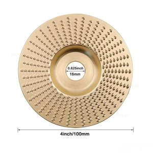 Wood Polishing Wheel Angle Grinder Disc Shaping Carving Sanding Wood Grinding Wheel Practical Carbon Steel Abrasive Tool