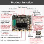 ZK-TB21F TPA3116D2 BT 5.0 Subwoofer Amplifier Board 50WX2+100W 2.1 Channel Power Audio Stereo Amplifier for subwoofer
