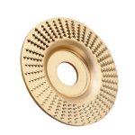 Wood Polishing Wheel Angle Grinder Disc Shaping Carving Sanding Wood Grinding Wheel Practical Carbon Steel Abrasive Tool