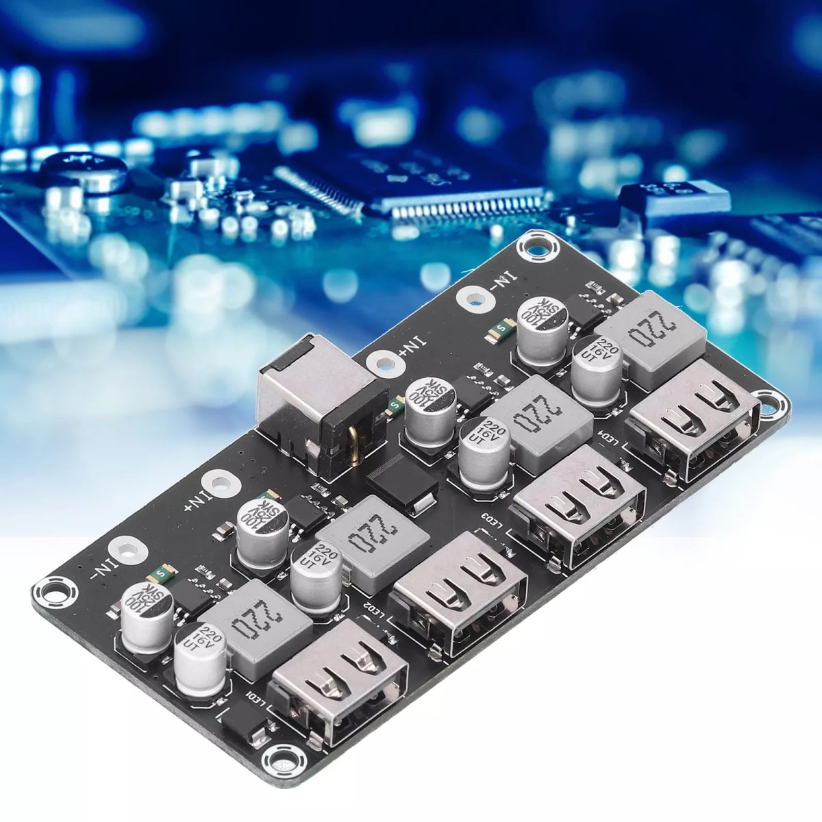 DC Converter Module Auto Adjust 4‑Way DC Charging Module For Solar