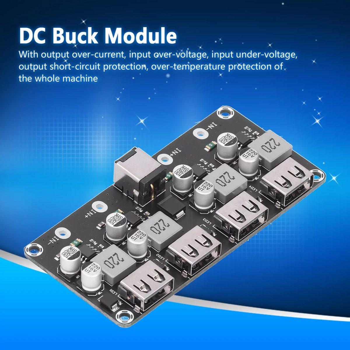 DC Converter Module Auto Adjust 4‑Way DC Charging Module For Solar