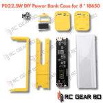 Professional PD22.5W DIY Battery Charger Case Fast Charging Case for 8 * 18650 Dual USB+PD Port Battery Charging Power Bank Box - Image 2
