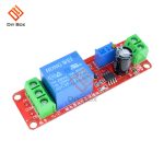 NE555 Timer Switch Adjustable Module Time Delay Relay DC 12V Delay Connect Turn-On Module AC 250V 10A DC 30V 10A Shield 0~10S