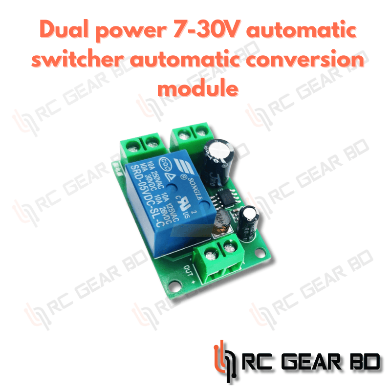 Dual power 7-30V automatic switcher automatic conversion module DC Dual Power Supply Automatic Switch 7-30V 10A Automatic Conversion Module - Image 1