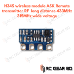 H34s Wireless Module 2-12v 315mhz/433mhz Frequency Wide Voltage Ask Remote Control Transmitter Module Rf Wireless Module