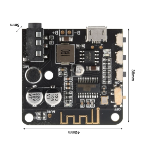 3.7-5V Mini Bluetooth Stereo Audio Receiver Board Module With Mic for arduino MP3 Player Bluetooth Lossless Decoder Board With microphone and switch