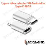 5 pcs Micro USB Female to Type C Male Adapter Converter Micro-B to USB-C Connector V8 Android to Type-C