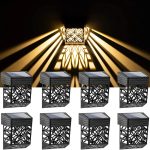 4 pc LED Solar Fence Lamp Outdoor Waterproof Garden Wall Light Control Sensor Balcony Walkway Landscape Lamps Decoration Step Lights