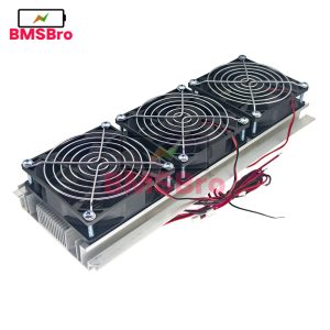 180W Trinuclear Thermoelectric Peltier Refrigeration Air Cooling System Kit Cooler 3xFan