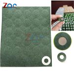 100pcs 1S 18650 Lithium Battery Insulation Gasket Barley Paper Cell Batteries Insulation Glue Repair Electrode Insulator Pads