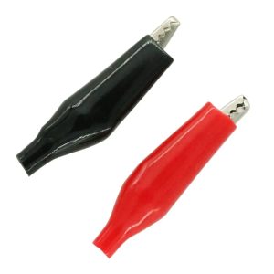 10 Pair P2001 Black Red Soft Plastic Coated Test Probes Aligator Crocodile Clips
