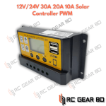 12V/24V 30A 20A 10A Solar Controller PWM Sochi Battery Charger LCD Display Power Accessories