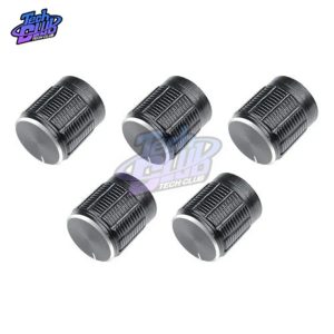 10 pcs/set Control Rotary Knob Knob Cap Potentiometer Knob Diaphragm Aluminum Cover Knurled Shaft Potentiometer 15x16.5mm