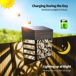 4 pc LED Solar Fence Lamp Outdoor Waterproof Garden Wall Light Control Sensor Balcony Walkway Landscape Lamps Decoration Step Lights - Image 2