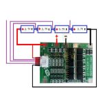 Protection board for Lifepo4 lithium iron phosphate battery BMS 4 cells 12V 30A with balanced balance 4*3.2V 12.8V - Image 2