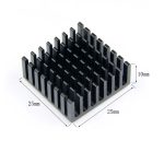 Aluminum heatsink 25mm*25mm*10mm radiator LED electronic chip heat dissipation cooling cooler enclosed heat sink white - Image 3