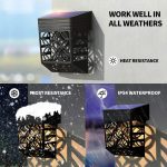 4 pc LED Solar Fence Lamp Outdoor Waterproof Garden Wall Light Control Sensor Balcony Walkway Landscape Lamps Decoration Step Lights - Image 3