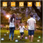 4 pcs Color Changing Solar Ground Lights 8 LED Solar Outdoor Lights Landscape Lighting Lights Pathway Garden Yard Walkway Decor - Image 4