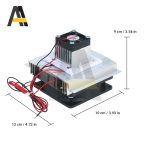 DC 12V 60W Thermoelectric Peltier Refrigeration Aluminum Cooler Semiconductor Air Conditioner Cooling System with Cooling Fan - Image 4