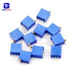 10PCS 3296 Trimmer Variable Potentiometer Resistance 100R/1K/10K/100K/1MK/200R/2K/20K/200K/2MK/50R/500R/5K/50K/500KΩ Ohm Trimpot - Image 3