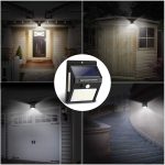 100 LED Wide Angle Solar Power Wall Lamp Waterproof Motion Sensor Garden Solar Light Outdoor - Image 4