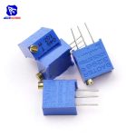 10PCS 3296 Trimmer Variable Potentiometer Resistance 100R/1K/10K/100K/1MK/200R/2K/20K/200K/2MK/50R/500R/5K/50K/500KΩ Ohm Trimpot - Image 4