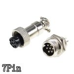 1 Set GX12 2/3/4/5/6/7 Pin Male + Female 12mm Circular Aviation Plug Adapter with Plastic Cover - Image 4