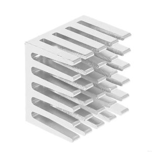 Aluminum heatsink 25mm*25mm*10mm radiator LED electronic chip heat dissipation cooling cooler enclosed heat sink white
