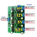 3A 4CH 4.5-30V to 3.3V 5V 12V DC DC Step Down Buck Converter Module LM2596 AMS1117 7805 7812 MP2307 MP1584 - Image 2