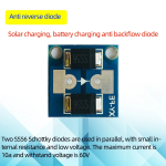 10A 60V Anti-reverse irrigation module apply to constant current power module battery/solar charging anti-backflow - Image 2
