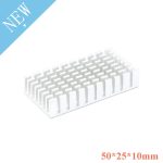 Heatsink 50*25*10mm Radiator Cooler Aluminum Radiator 50X25X10mm Cooling Accessories DIY Heatsink CPU GPU IC Memory Chip