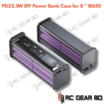 Professional PD22.5W DIY Battery Charger Case Fast Charging Case for 8 * 18650 Dual USB+PD Port Battery Charging Power Bank Box - Image 4