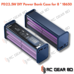 Professional PD22.5W DIY Battery Charger Case Fast Charging Case for 8 * 18650 Dual USB+PD Port Battery Charging Power Bank Box