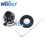 1pcs 4mm WXD3-13 WXD3-12 potentiometer precision dial knob lockable hat multi-turn potentiometer knob cap