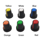 5pcs WH148 Potentiometer Knob Cap 6mm Knurled Shaft Dia Potentiometer Rotating Cone Caps 5x17mm AG2 Control Switches Cap Knobs