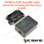 12V 24V to 5V 9V Dual USB Mobile Phone Fast Charging Power Supply Step-down Converter Module with Shell USB QC3.0 QC2.0 Car Char - Image 2