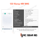 13S 48V 15A Same Port Lithium Battery Charging Protection Plate Without Equalization For Ternary Lithium Battery BMS Module - Image 3