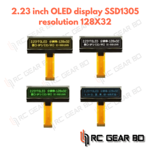 2.23 Inch OLED LCD Display Module SSD1305 Drive IC 24 Pin 12832 LCD Screen Board 128x32 SPI Interface White Green Yellow Blue