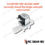Solenoid Valve Switch Flat Angle Type Normally Closed Inlet Solenoid Valve Switch 3/4 DC12V DC24V AC220-240V for Water Dispenser - Image 2