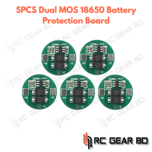 5PCS Dual MOS 18650 Battery Protection Board 4-8A 4.2V Lithium Battery Charge Discharge Protection Board